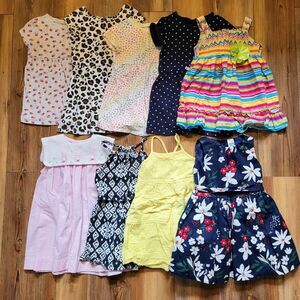 Girls 2T Dress Lot - 9 Toddler Spring Summer Dresses (Old Navy Carters + More)
